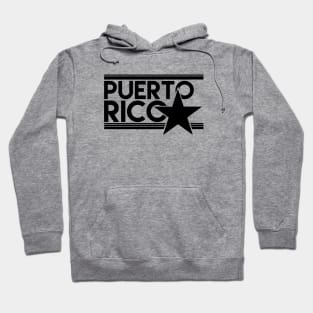 Puerto Rico Estrella Mi Bandera Negra Puerto Rican Flag Hoodie